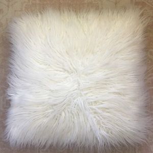 Faux Fur Throw Pillow